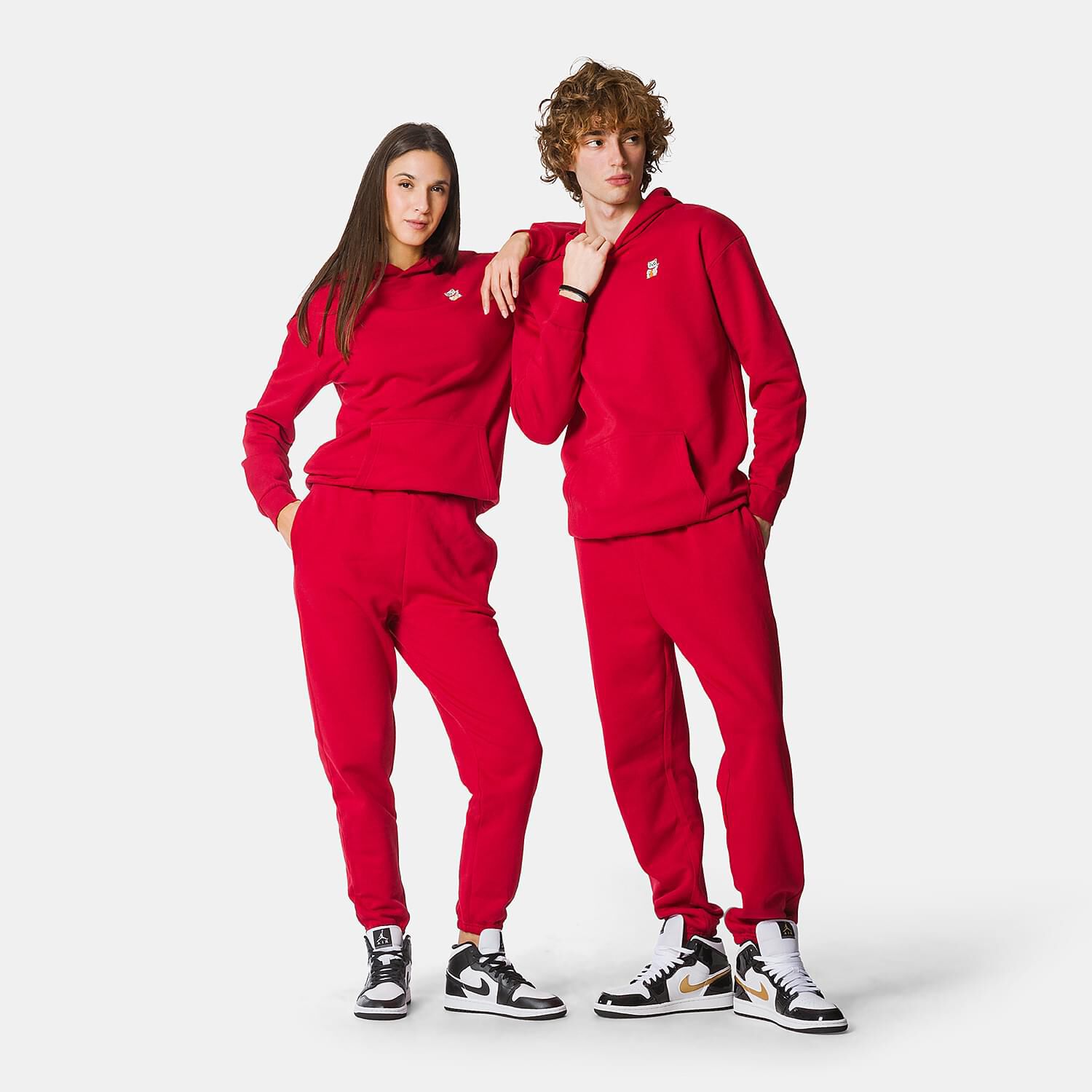 Red AW LAB Small Logo Trousers AW LAB