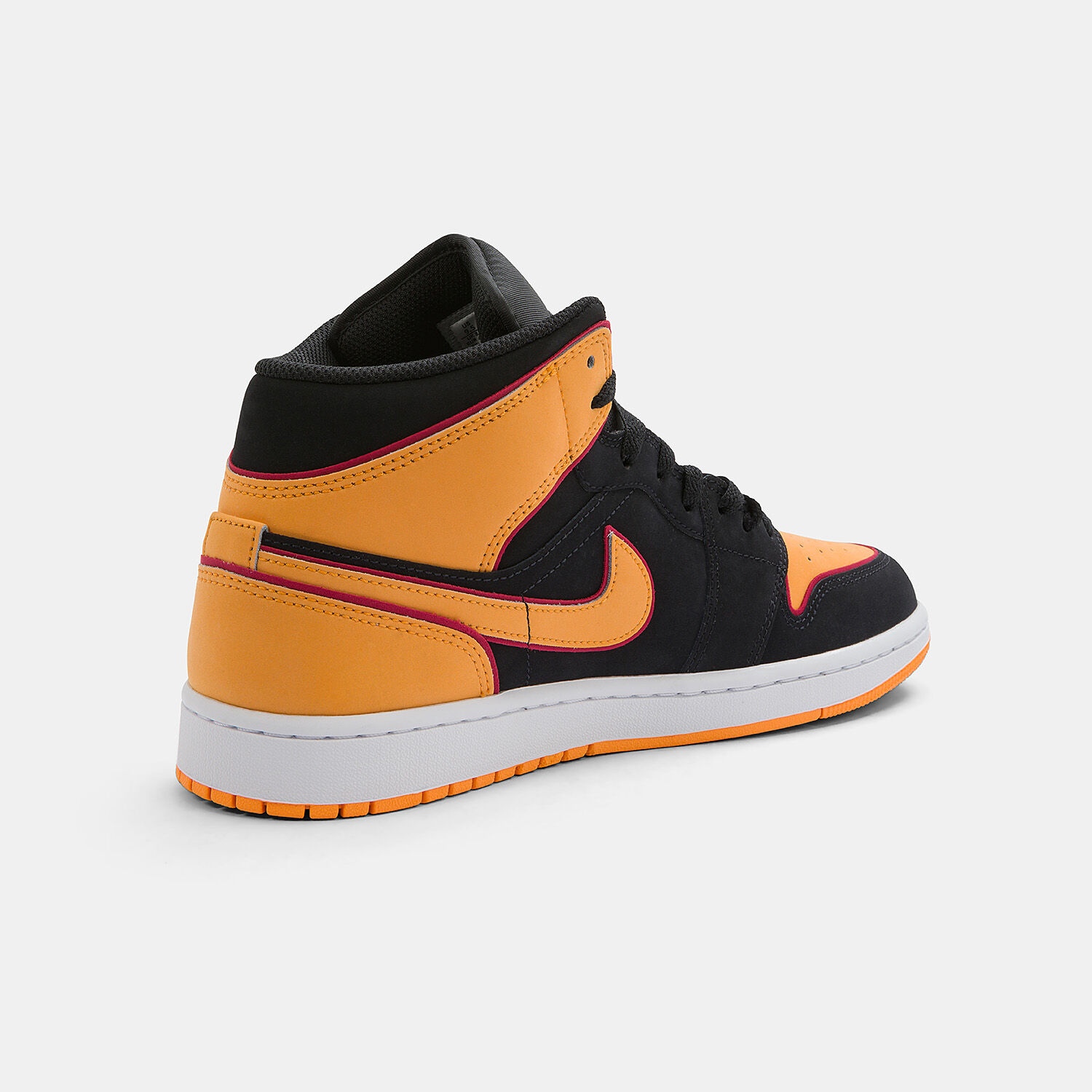 Air jordan 1 mid black orange hotsell