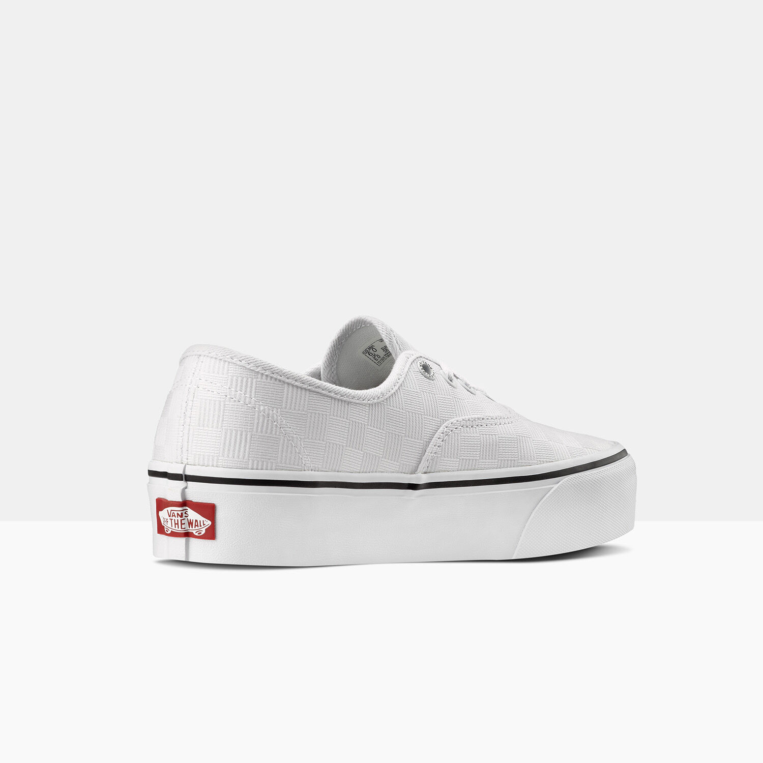 Vans authentic white shop platform