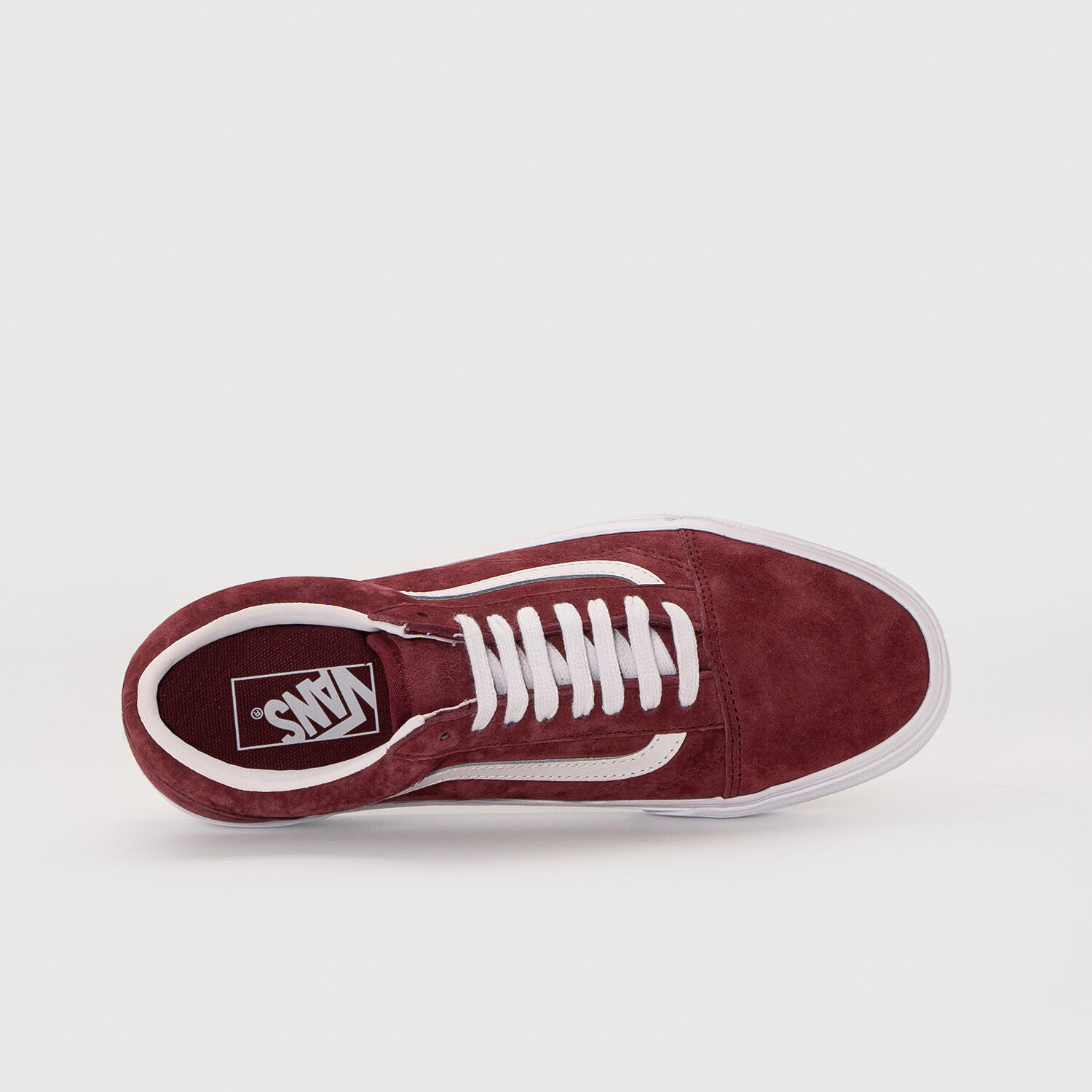 Vans bordeau lacet online blanc