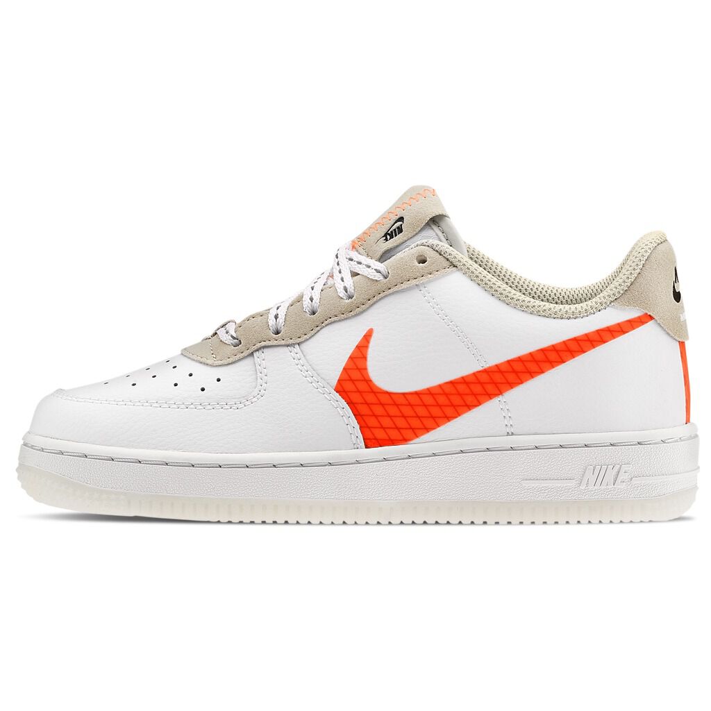 Nike Air Force 1 white and orange AW LAB