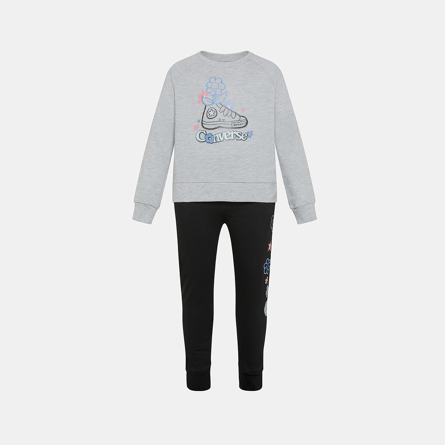 Grey converse shop tracksuit