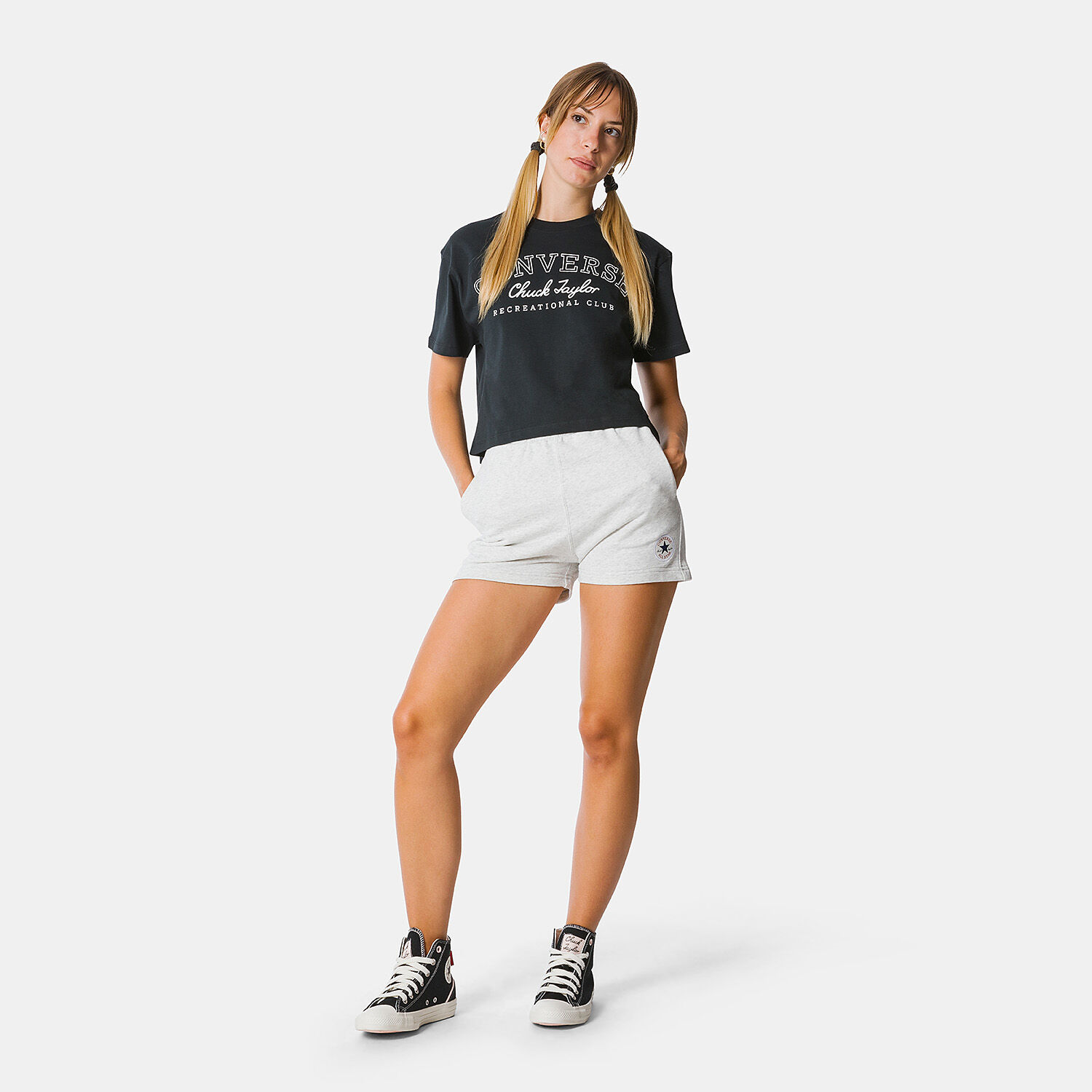 Converse Retro Chuck Taylor Knit shorts grey AW LAB