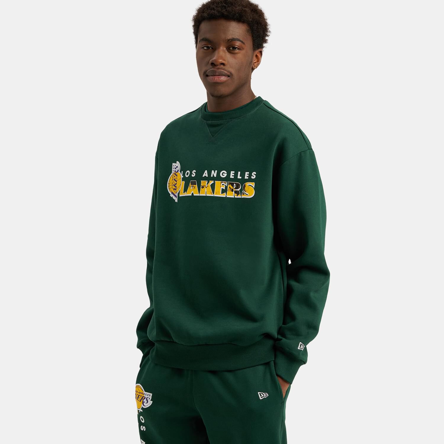 Green graphic jumper clearance